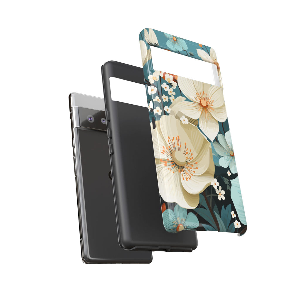 Floral Phone Case, Stylish Tough Cases with Botanical Design, Flower Print Phone Cover, Gifts for Nature Lovers, Eco-Friendly Mobile Cover