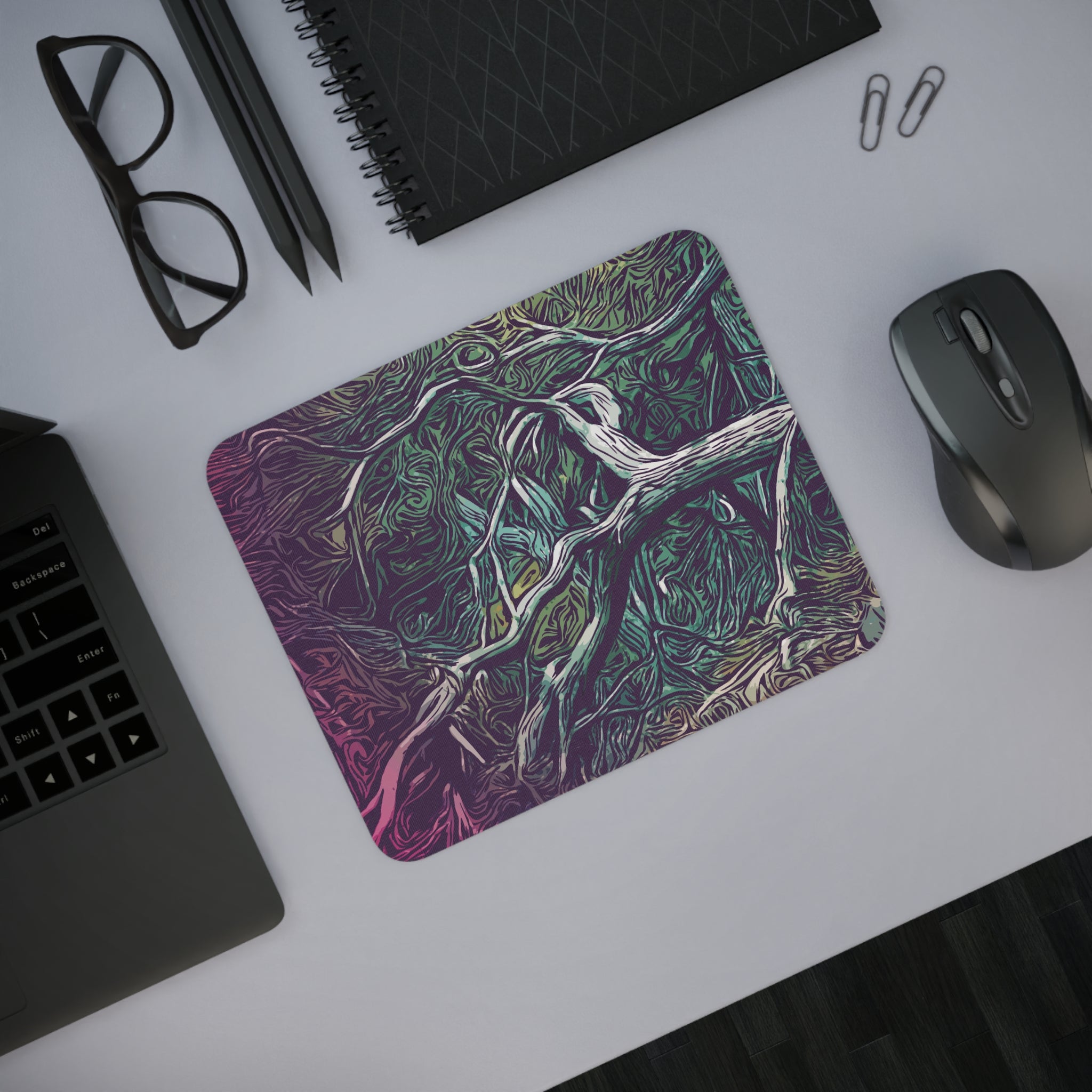 Artistic Floral Desk Mouse Pad, Colorful Mouse Mat for Work, Unique Home Office Decor, Gift for Gamers and Designers, Stylish Desk [...]
