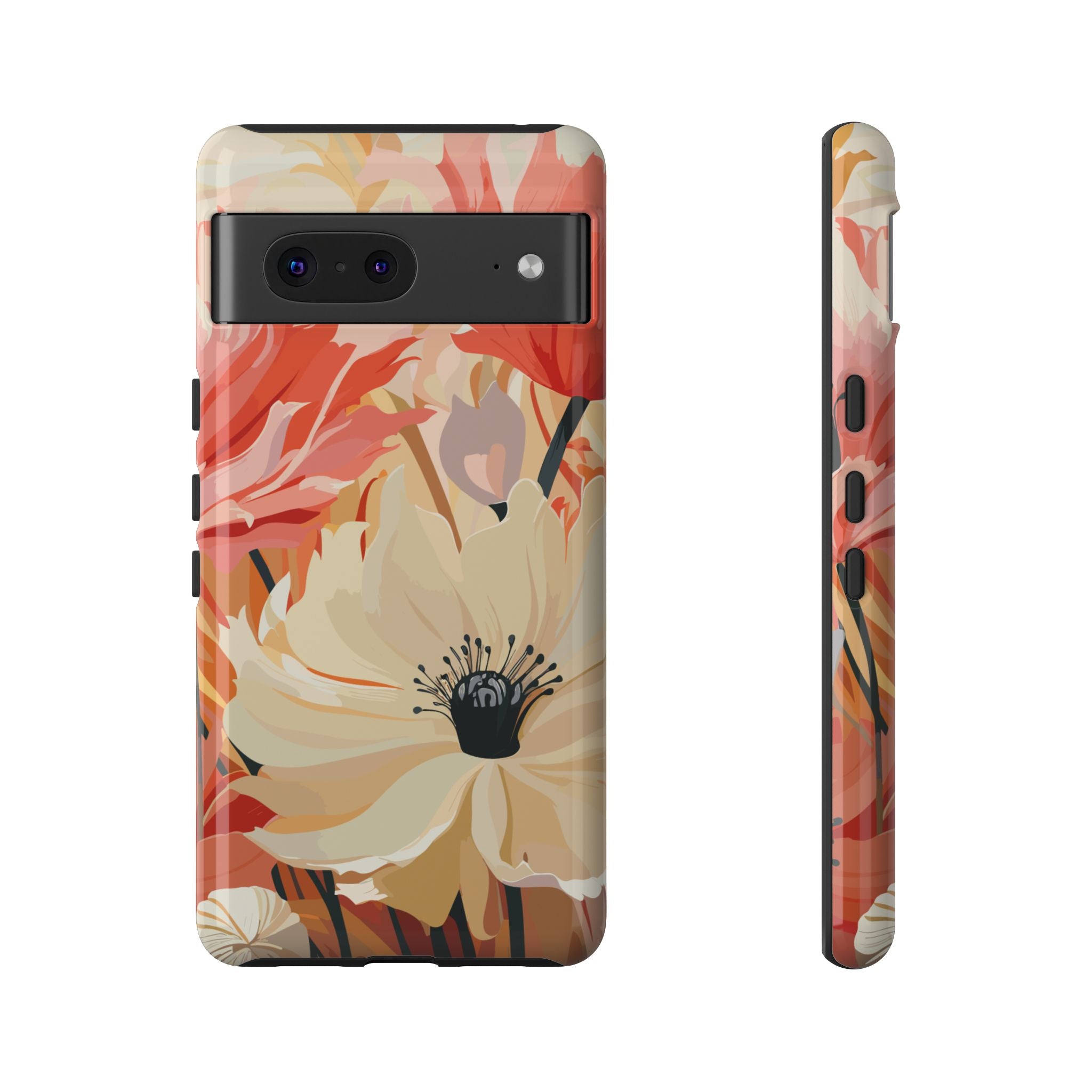 Floral Phone Case, Tough Protective Cover for Floral Lovers, Perfect Gift for Friends, Spring Celebration, Art Lovers Gift