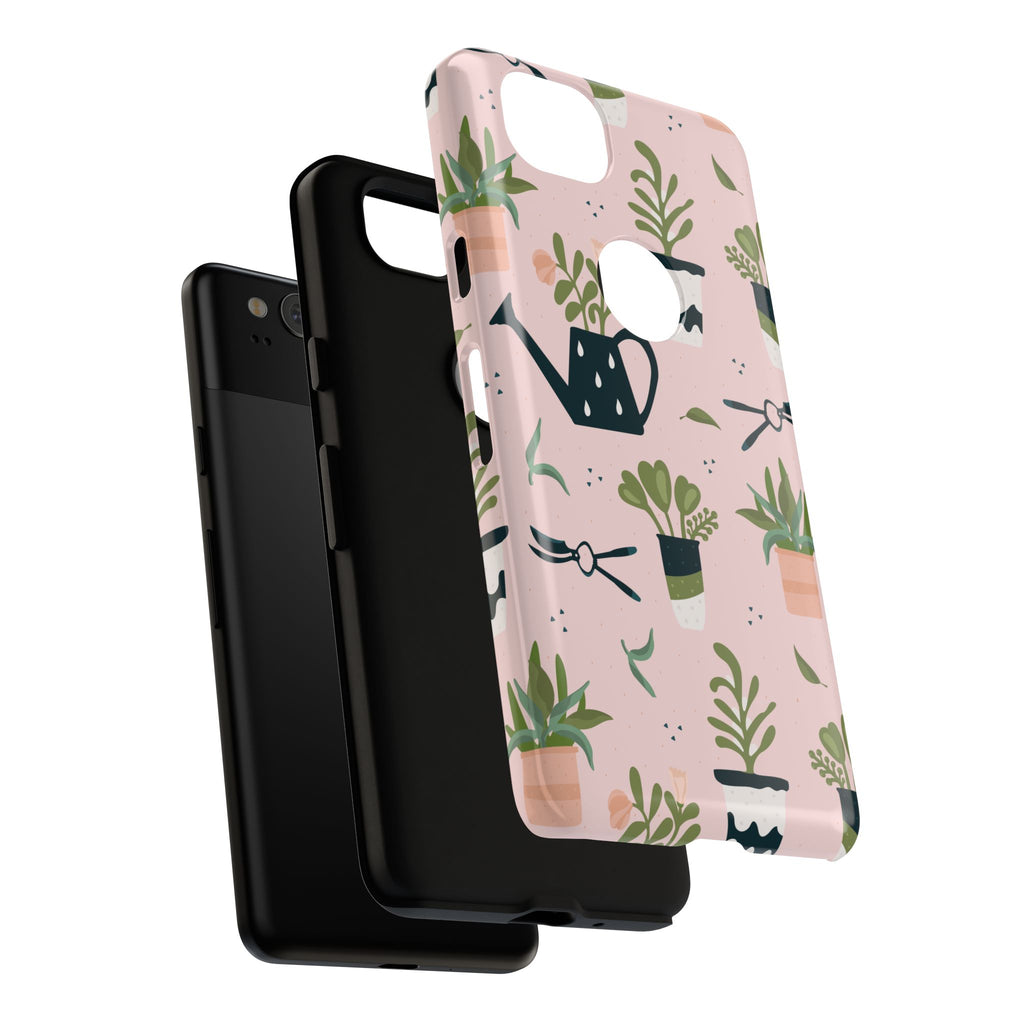 Floral Phone Case, Cute Plant Lover Case, Gift for Gardeners, Phone Cover, Green Thumb Accessories, Mother's Day Gift