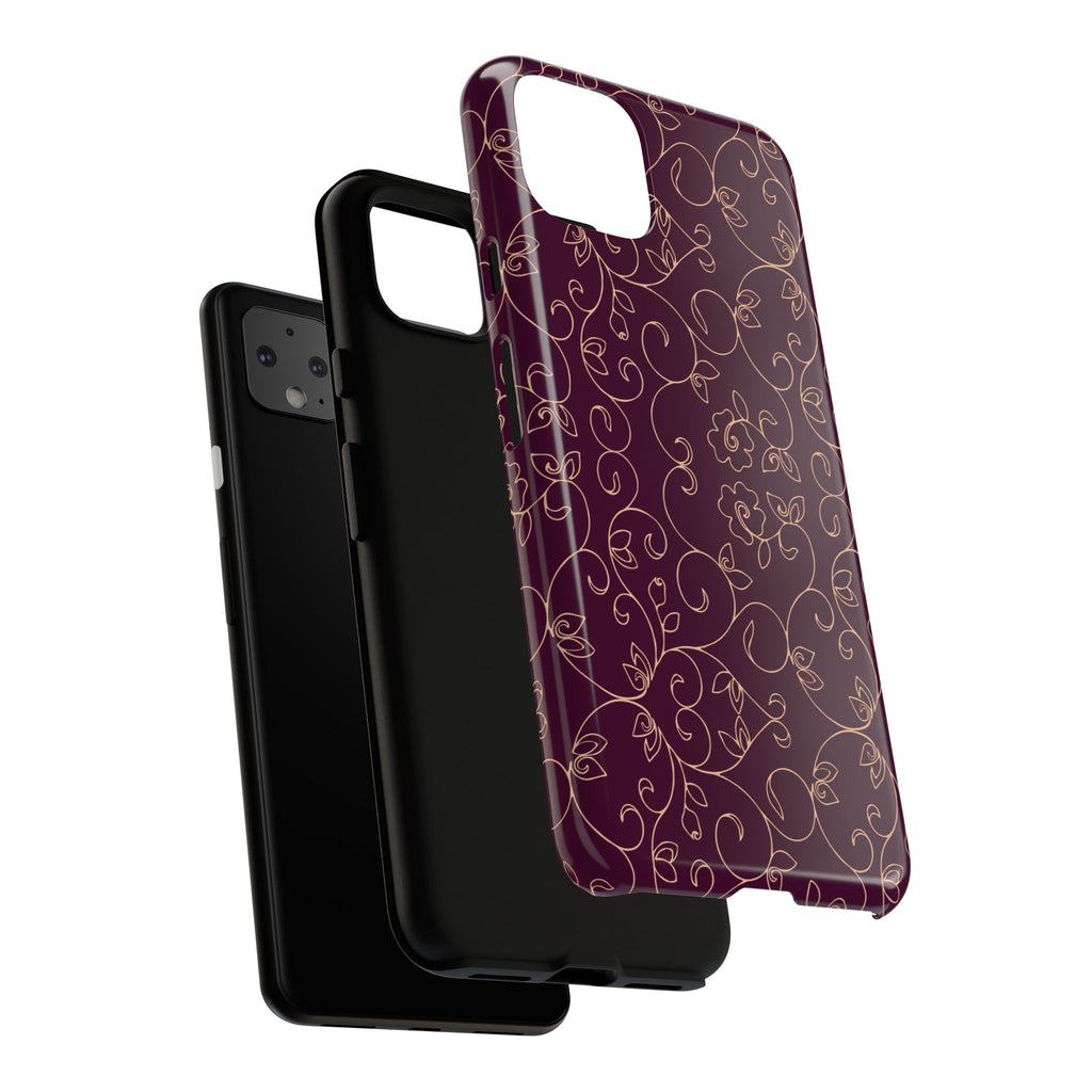 Elegant Floral Phone Case | Durable Mobile Cover, Gift for Her, Floral Design, Stylish Accessory, Phone Protection
