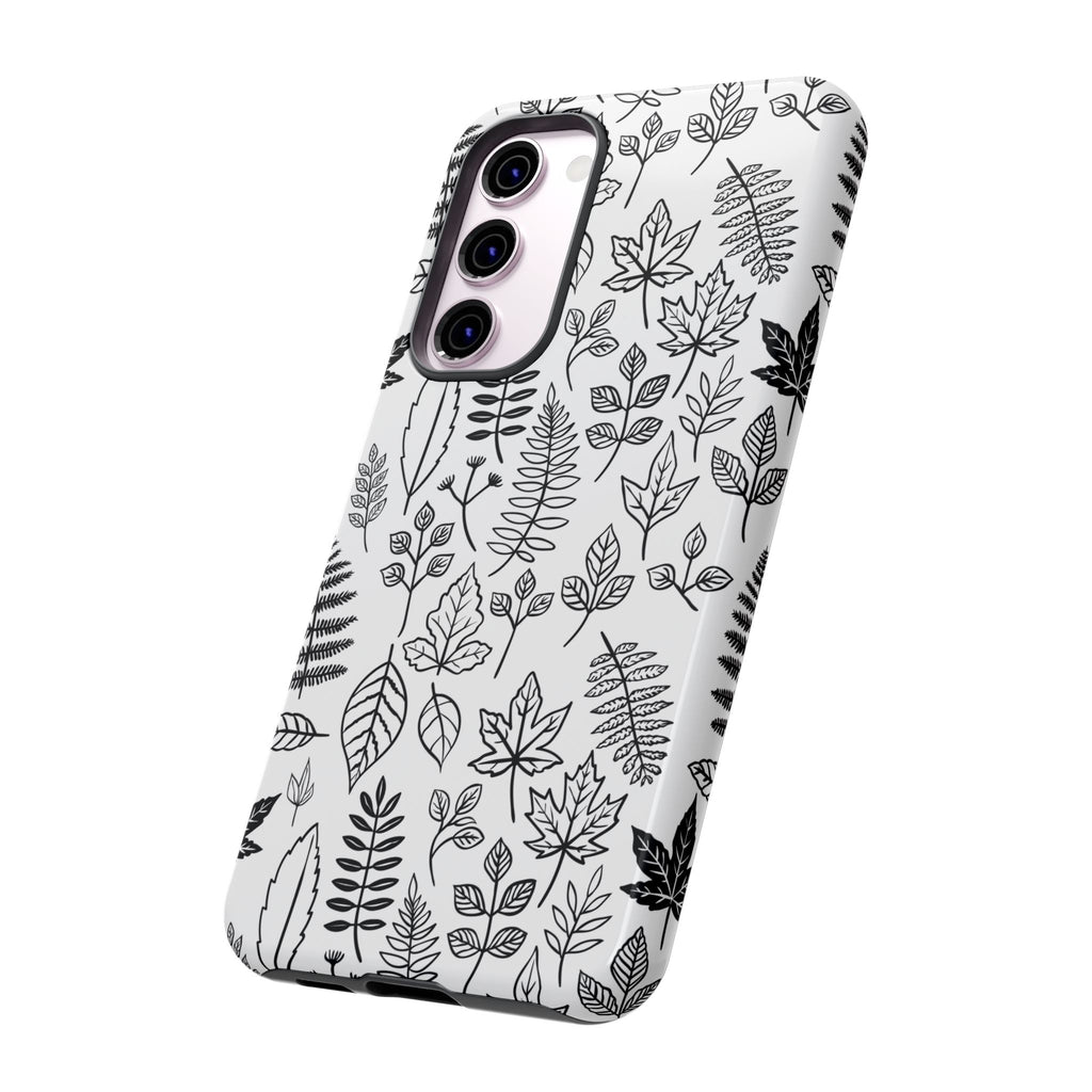 Stylish Phone Case for Nature Lovers, Botanical Design, Gift for Her, Fall Accessories, Customizable Tech Gear