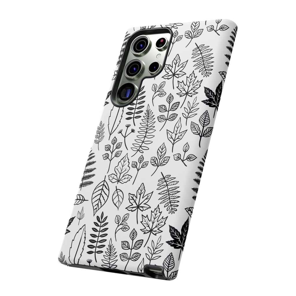 Stylish Phone Case for Nature Lovers, Botanical Design, Gift for Her, Fall Accessories, Customizable Tech Gear