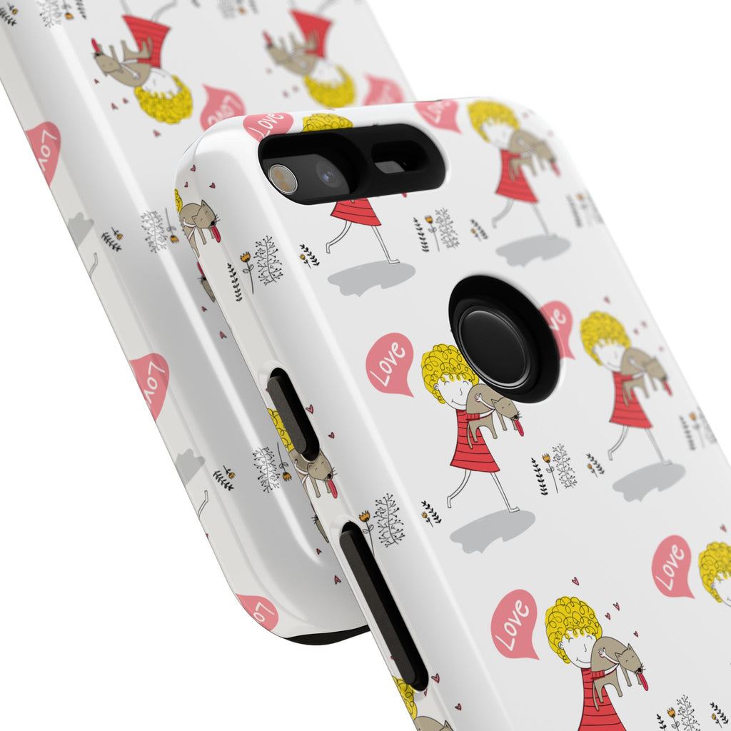 Love-Themed Phone Case | Cute Pet Lover Accessory, Perfect Gift for Birthdays, Anniversaries, Animal Lovers, Valentine's Day