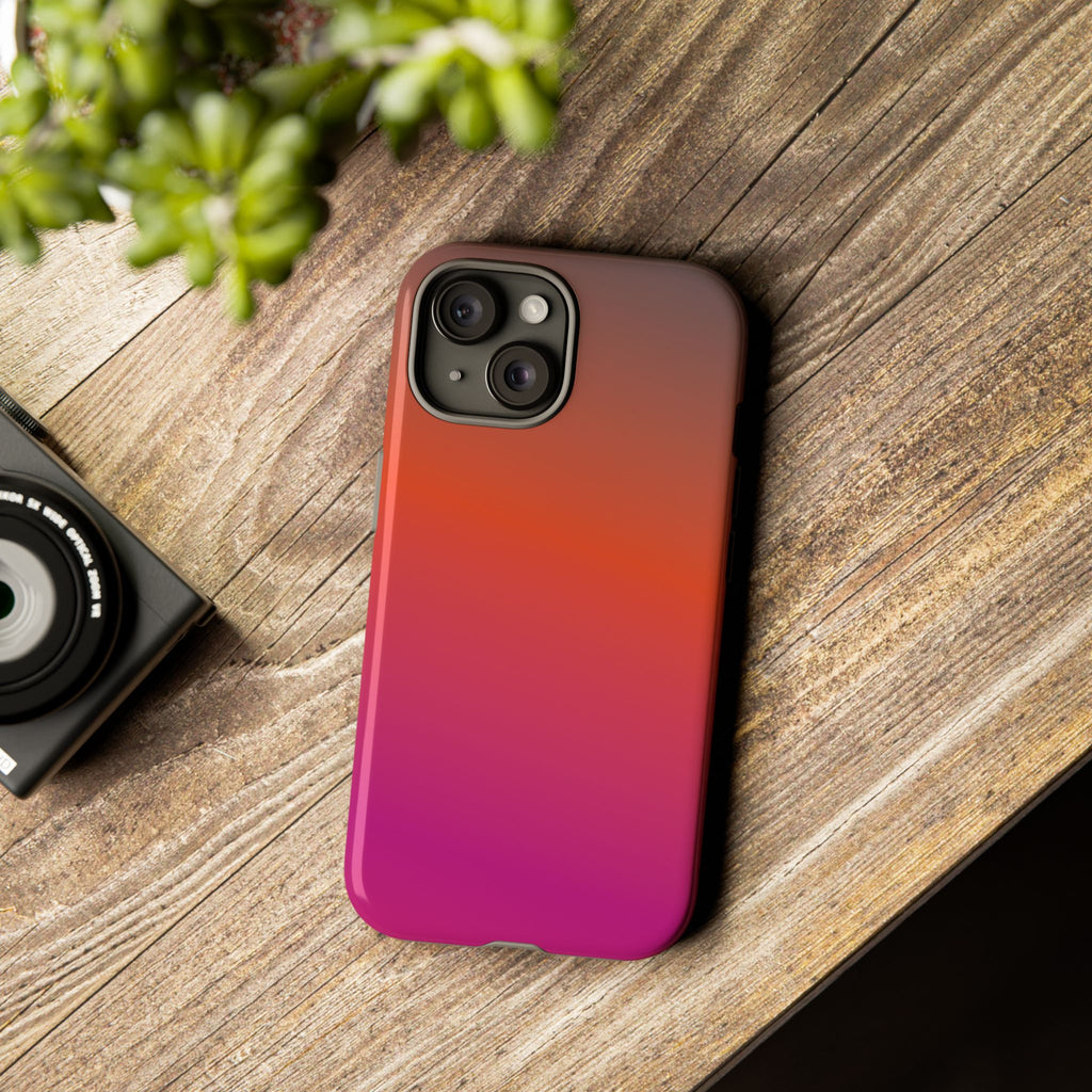Gradient Phone Case, Custom Tough Case, Durable Phone Accessory, Vibrant Design, Gift for Tech Lovers, Birthday and Holiday Present