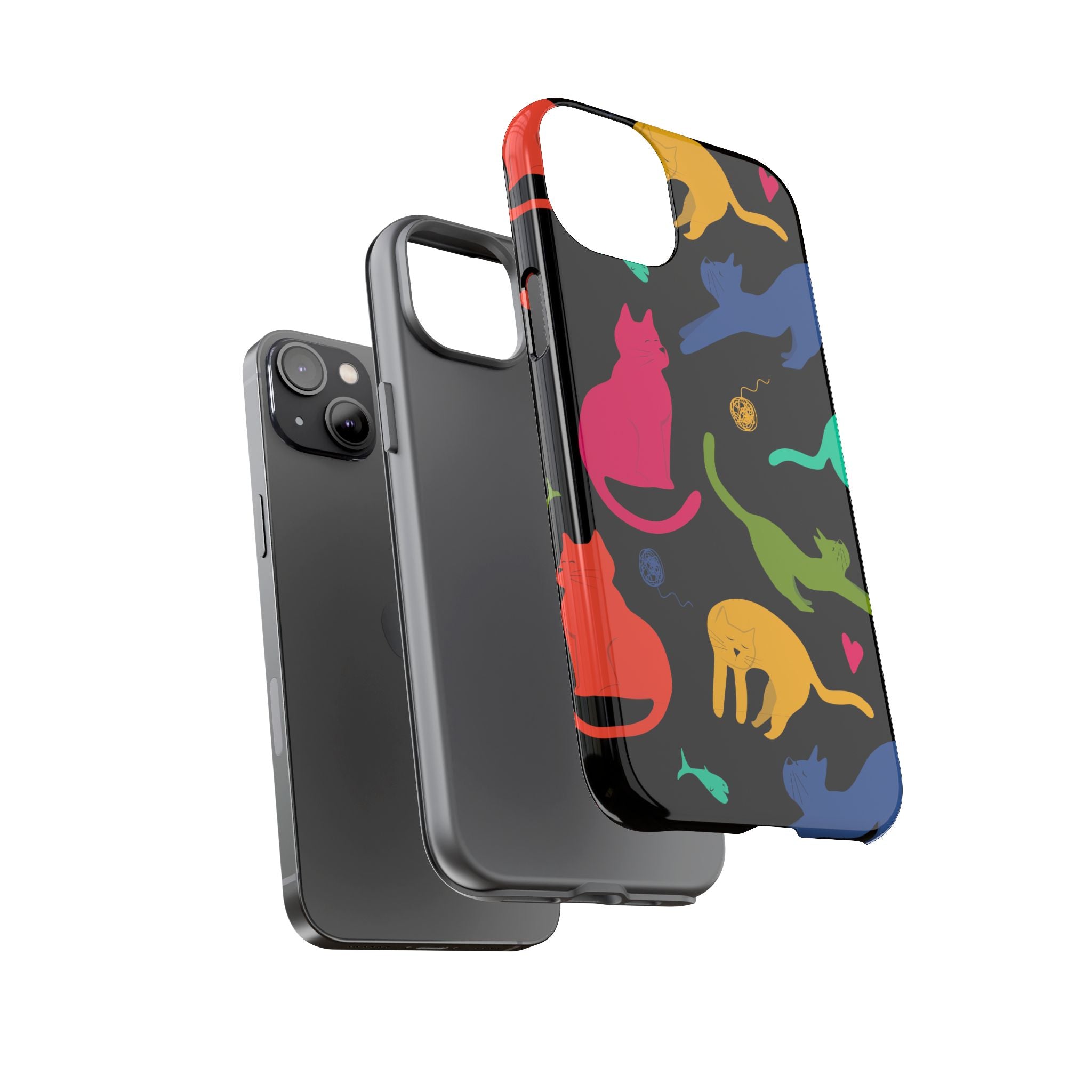 Colorful Cat Phone Case - Fun Pet Lover Accessory, Paw-some Gift for Cat Owners, Colorful Protective Cover, Cute Animal Phone [...]