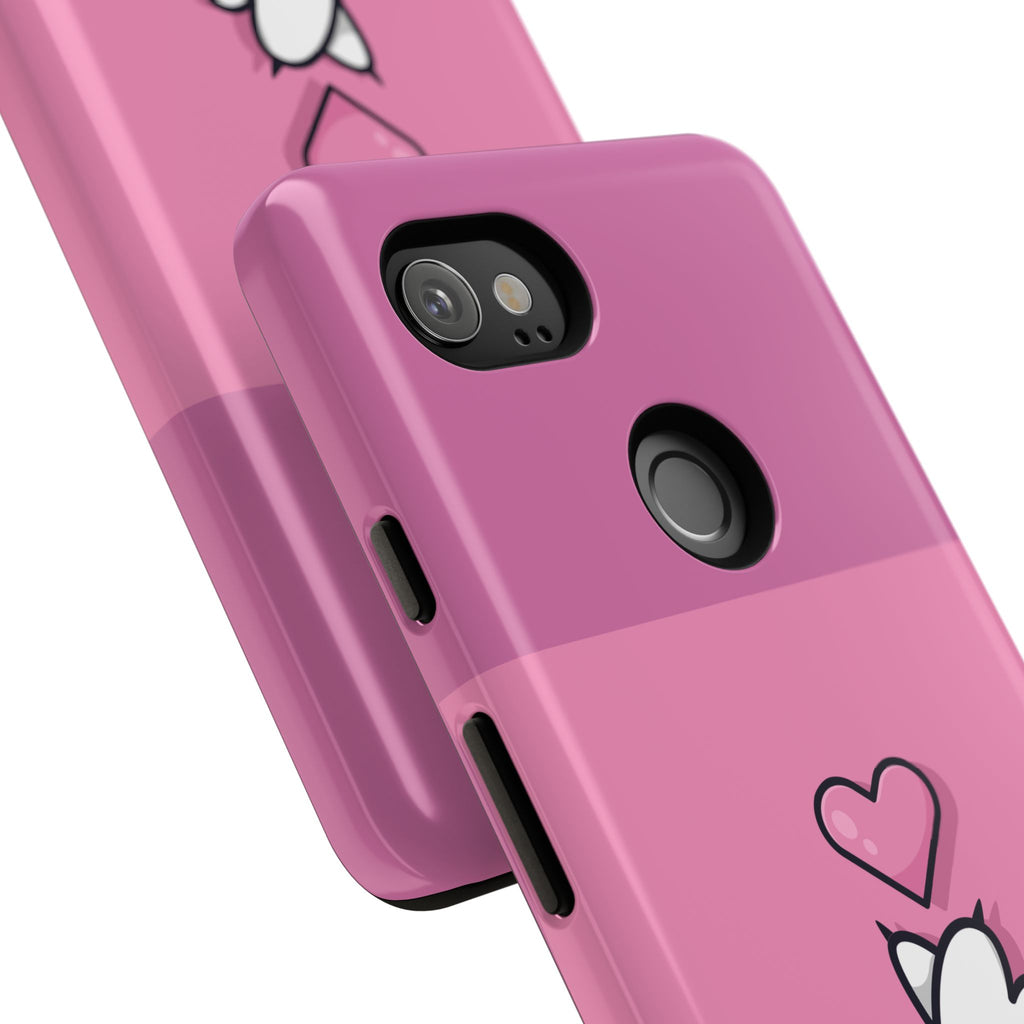 Cute Cat Paw Phone Case, Playful Pet Lover Gift, Animal Print Phone Cover, Heart Design Case, Fun Feminine Case, Kawaii Style