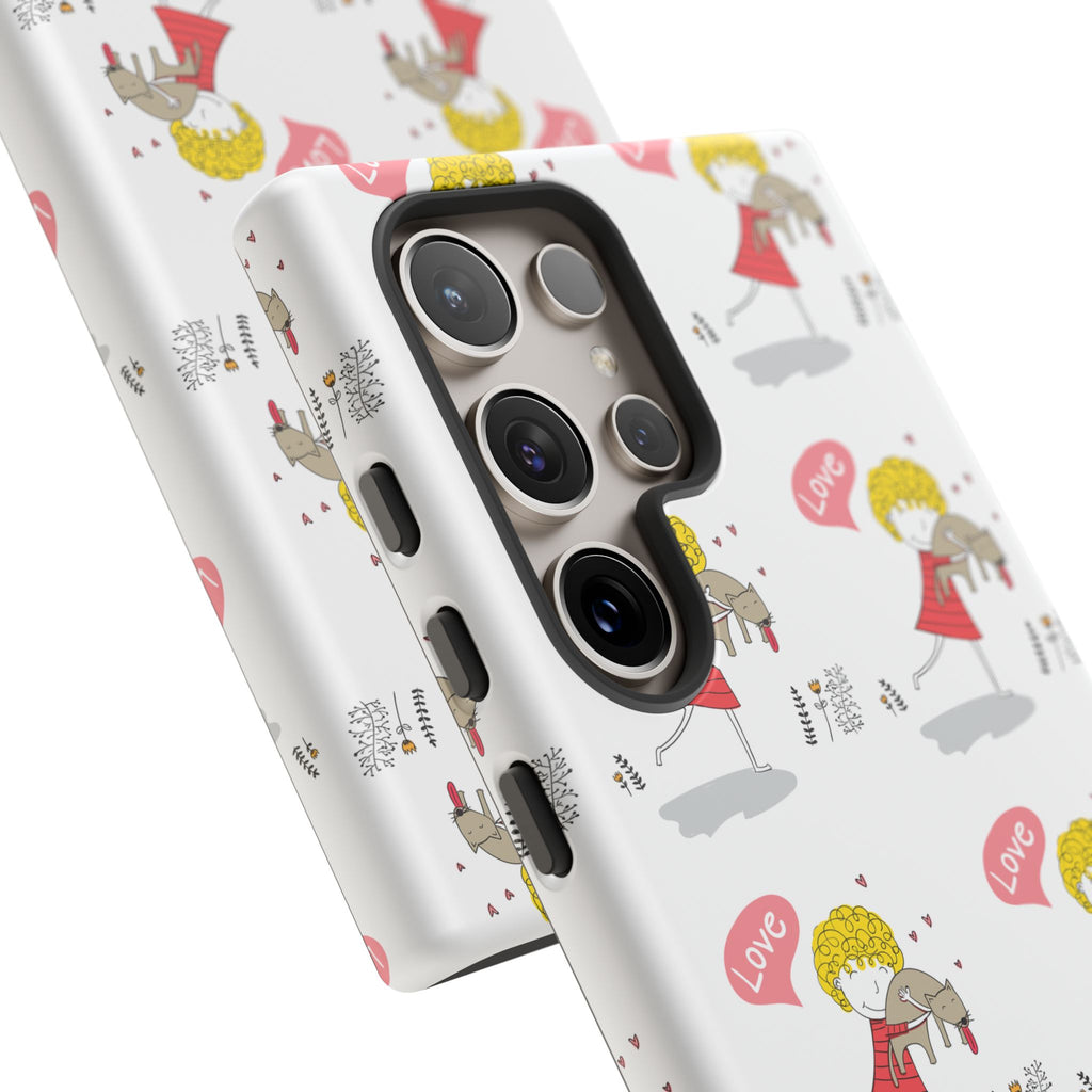 Love-Themed Phone Case | Cute Pet Lover Accessory, Perfect Gift for Birthdays, Anniversaries, Animal Lovers, Valentine's Day