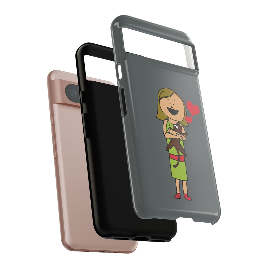 Pet Lover's Phone Case, Cute Animal Phone Cover, Gift for Dog Lovers, Cartoon Design, Fun Smartphone Accessory