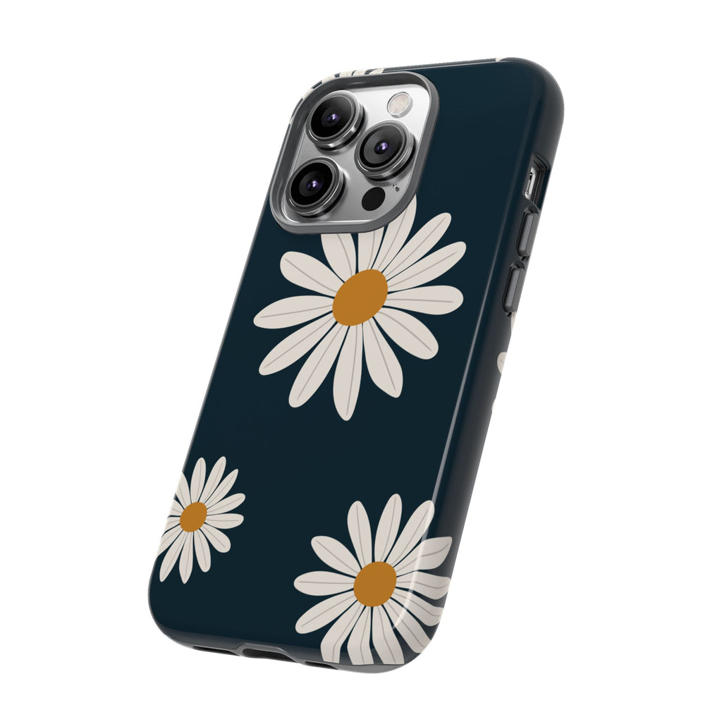 Daisy Phone Case, Floral Phone Cover, Tough Phone Case, Gift for Flower Lovers, Smartphone Accessory, Spring Design