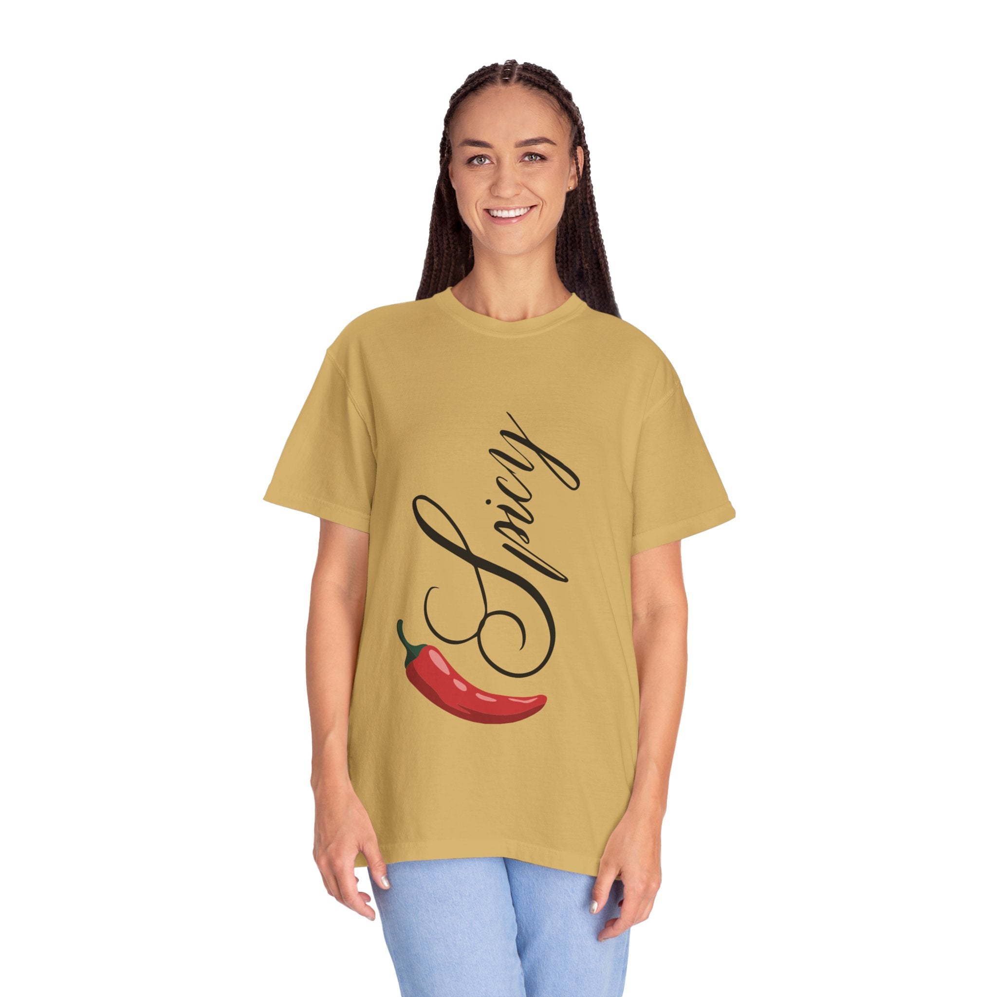 Spicy Unisex Garment-Dyed T-shirt, Cute Casual Tee, Perfect Gift for Foodies, Trendy Summer Style, Great for BBQs and Parties