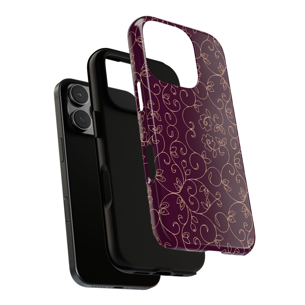 Elegant Floral Phone Case | Durable Mobile Cover, Gift for Her, Floral Design, Stylish Accessory, Phone Protection