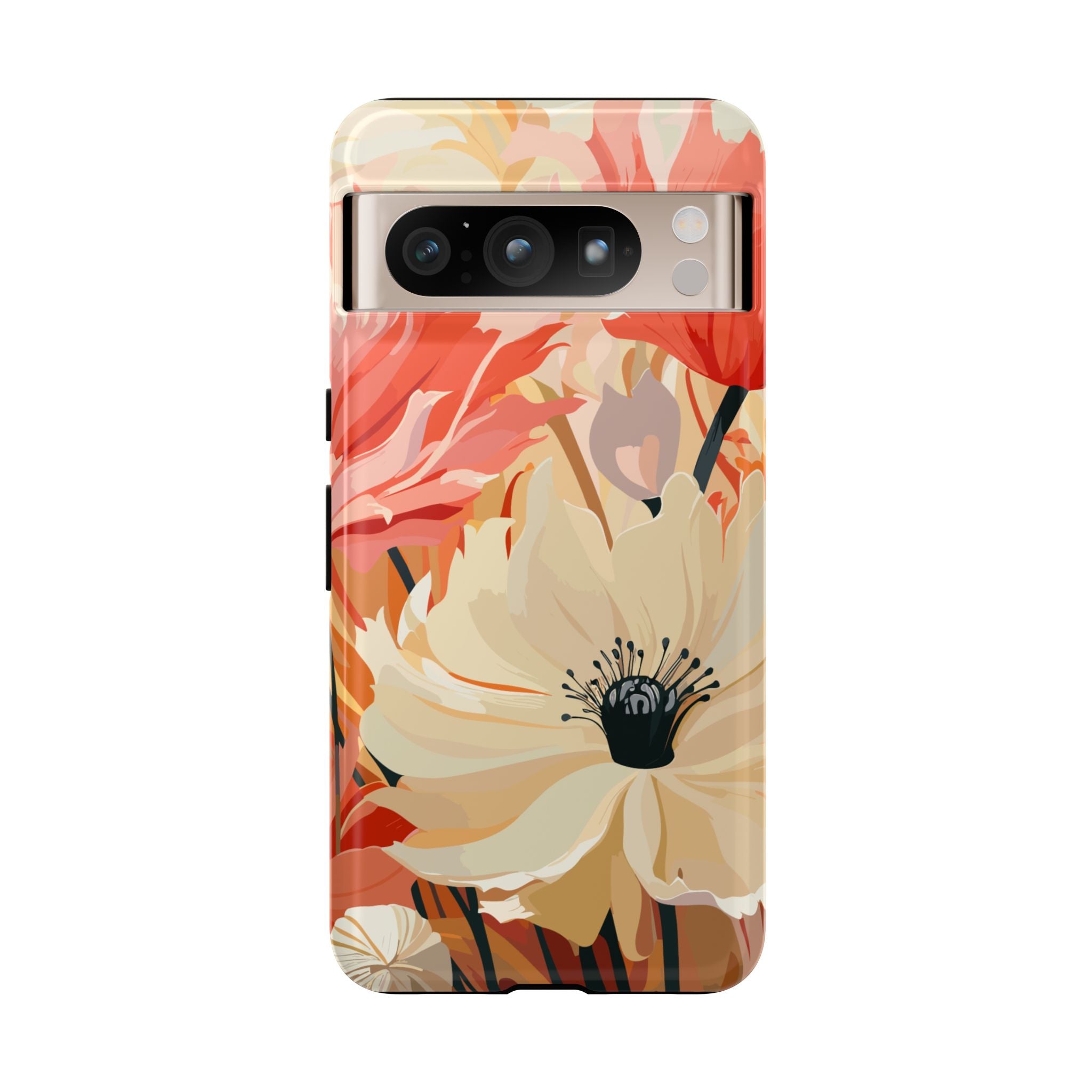 Floral Phone Case, Tough Protective Cover for Floral Lovers, Perfect Gift for Friends, Spring Celebration, Art Lovers Gift