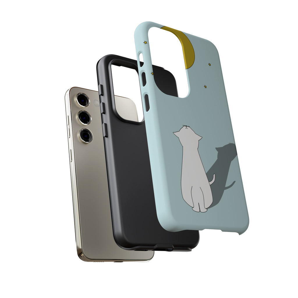 Cute Cat Phone Case, Tough Phone Cover, Pet Lover Gift, Unique Case, Animal Decor, Birthday Gift