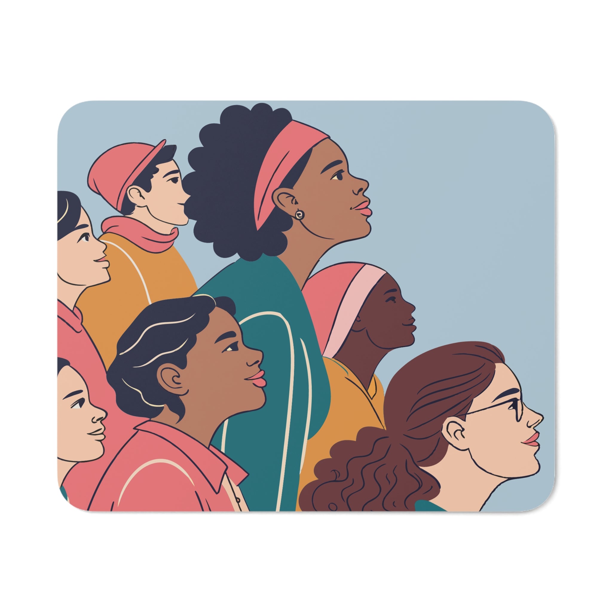 Empowering Women Desk Mouse Pad, Inspirational Office Decor, Feminist Gift, Home Office Accessory, Unique Gift Idea, Motivational Desk Decor