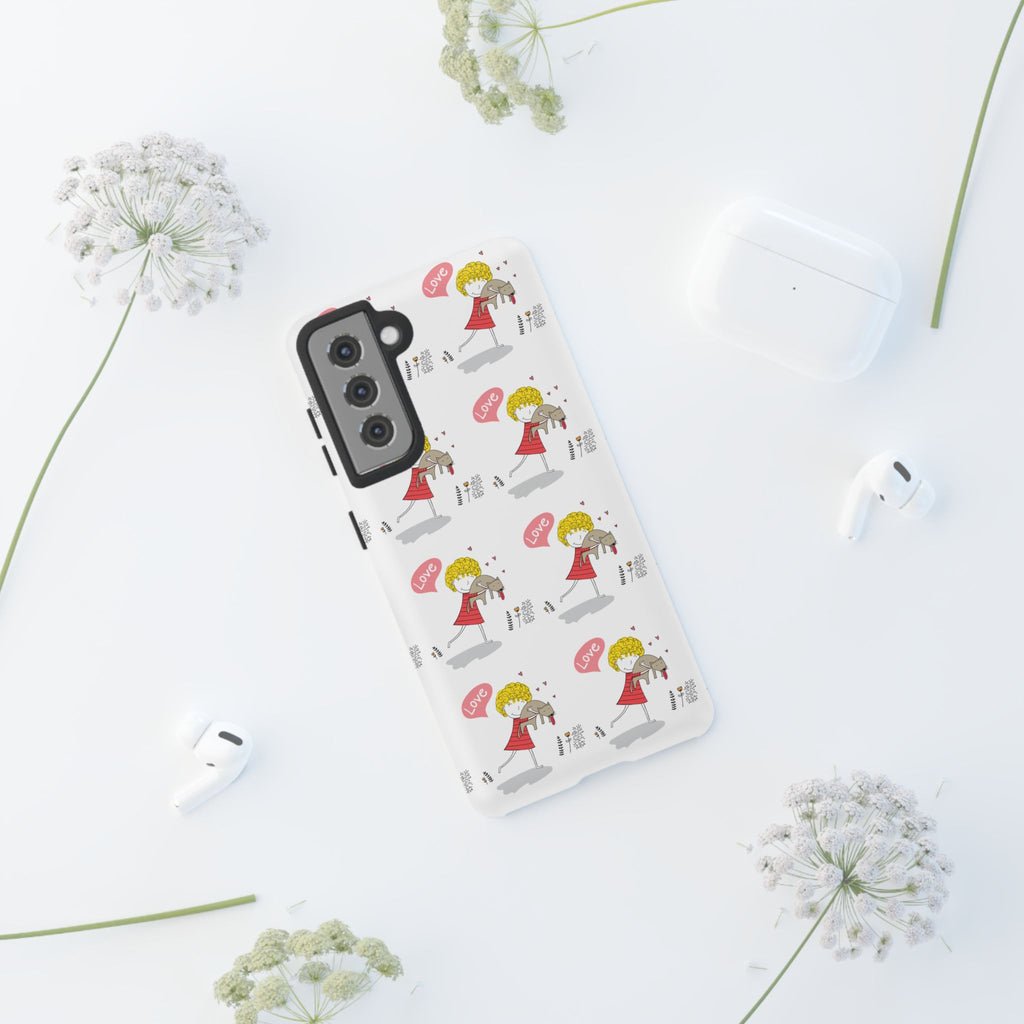 Love-Themed Phone Case | Cute Pet Lover Accessory, Perfect Gift for Birthdays, Anniversaries, Animal Lovers, Valentine's Day