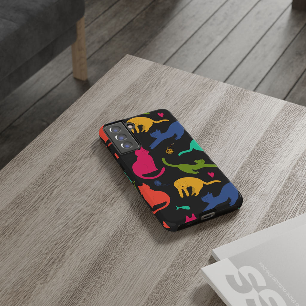 Colorful Cat Phone Case - Fun Pet Lover Accessory, Paw-some Gift for Cat Owners, Colorful Protective Cover, Cute Animal Phone [...]