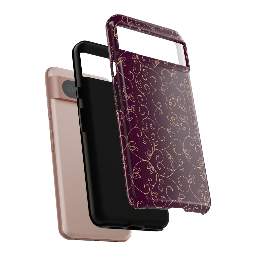 Elegant Floral Phone Case | Durable Mobile Cover, Gift for Her, Floral Design, Stylish Accessory, Phone Protection