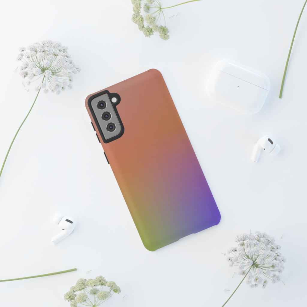 Colorful Gradient Phone Case, Tough Cases for iPhone, Customizable Phone Cover, Trendy Tech Accessory, Gift for Tech Lovers