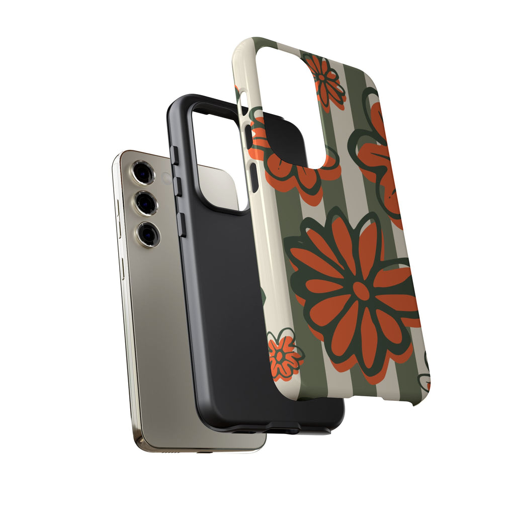 Floral Tough Phone Case - Trendy Protector for Pet Lovers, Super Cute Gift, Floral Design, Stylish Phone Cover, Unique Accessory