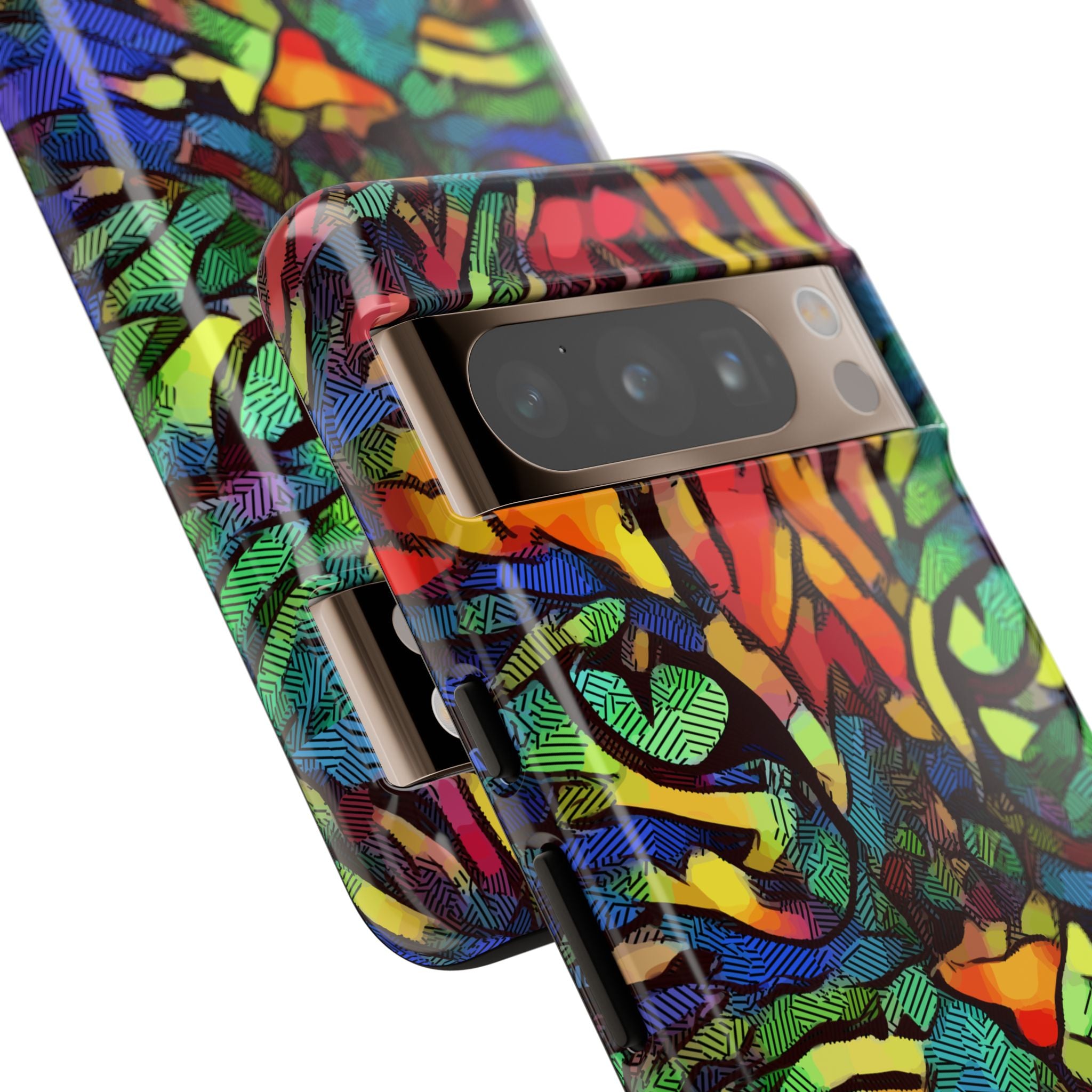 Colorful Phone Cases for Vibrant Style - Tough Cases, Unique Gifts, Animal Print, Artistic Design, Phone Accessories, Eco-Friendly