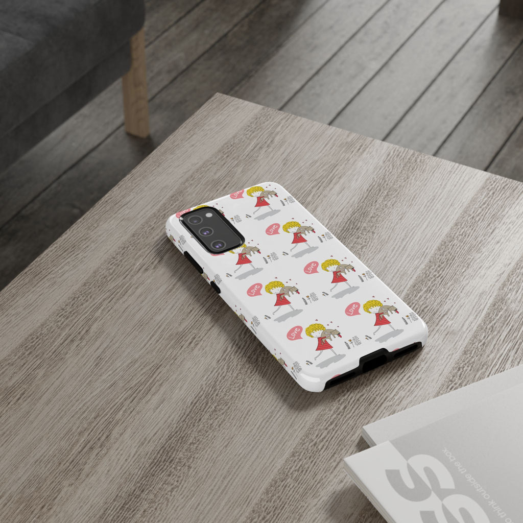Love-Themed Phone Case | Cute Pet Lover Accessory, Perfect Gift for Birthdays, Anniversaries, Animal Lovers, Valentine's Day