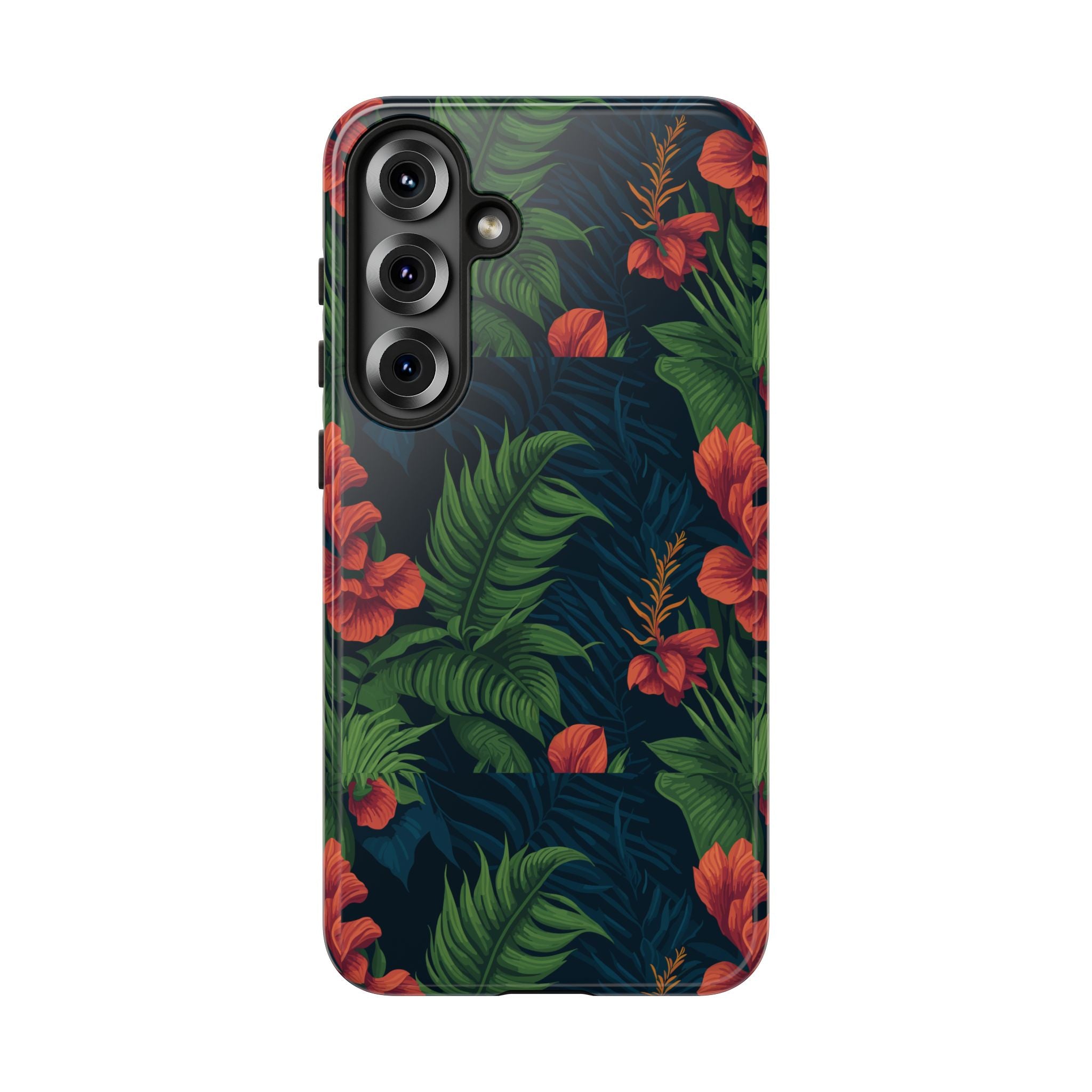 Tropical Phone Case with Floral Design, Eco-Friendly Protection for Summer Vibes, Ideal Gift for Nature Lovers, Vibrant Background