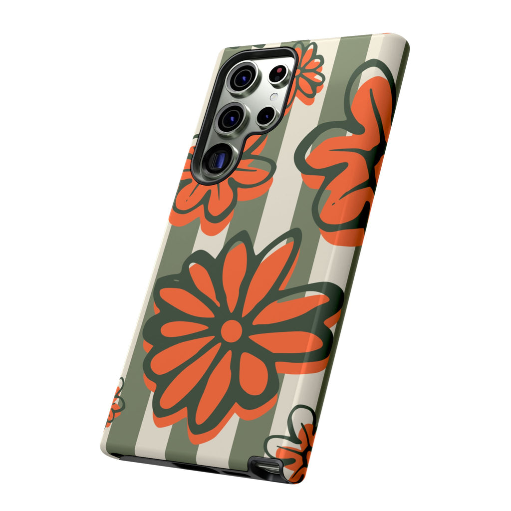 Floral Tough Phone Case - Trendy Protector for Pet Lovers, Super Cute Gift, Floral Design, Stylish Phone Cover, Unique Accessory