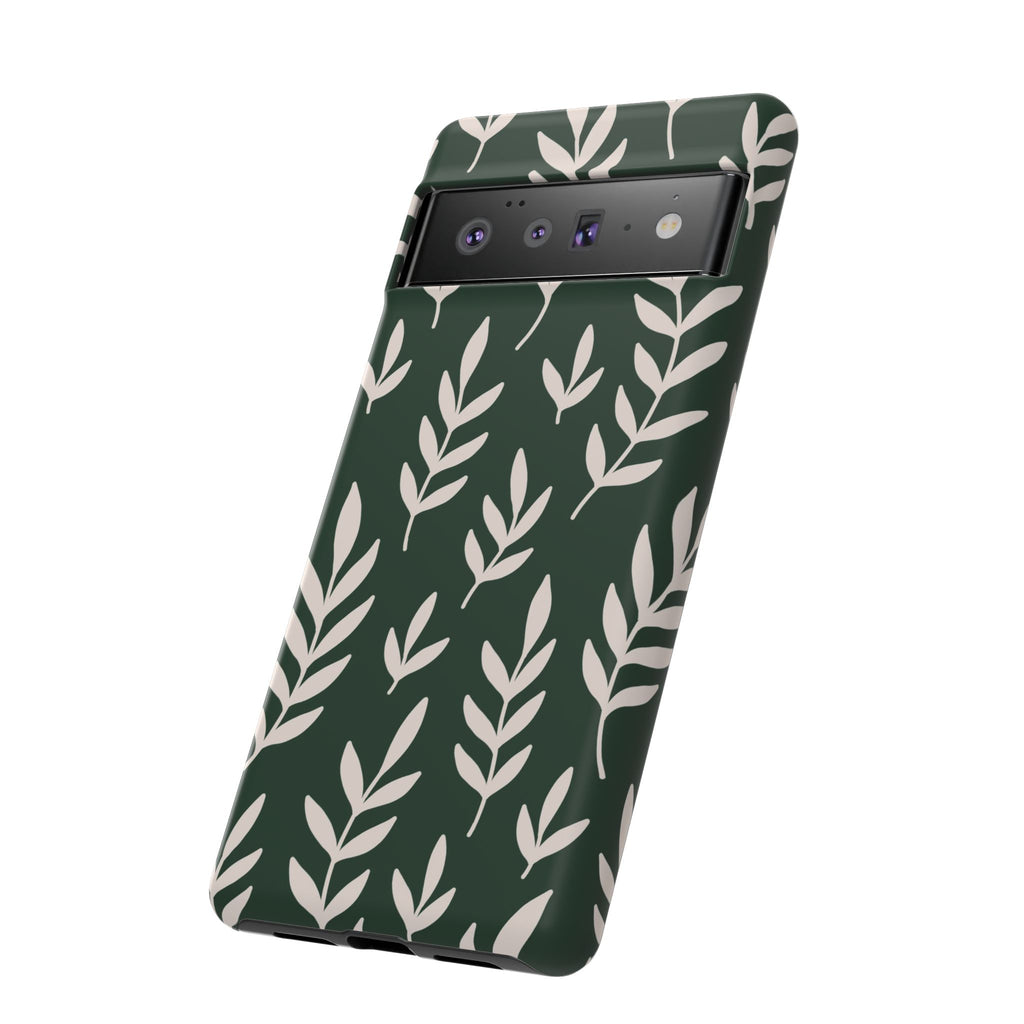 Leafy Phone Case, Tough Cases for Nature Lovers, Green Leaf Design, Eco-Friendly, Stylish Mobile Cover, Gift for Her