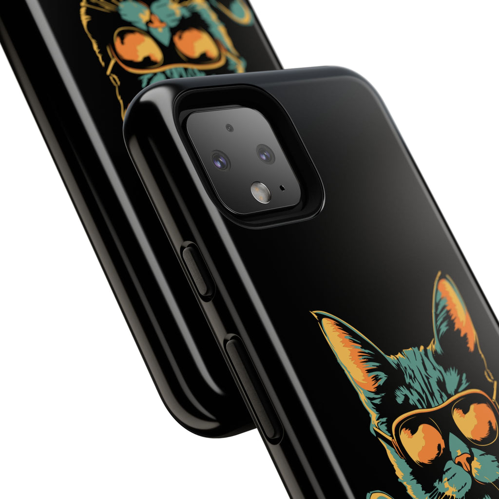Cool Cat Phone Case, Stylish Phone Cover, Pet Lover Gift, Cute Cat Design, Fun Cat Accessories