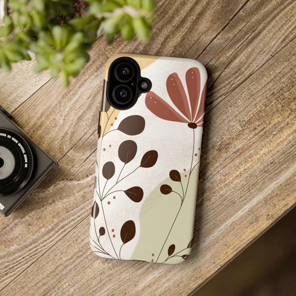 Floral Phone Case - Stylish Tough Cases for Women, Trendy Phone Cover, Gift for Her, Birthday Present, Everyday Use