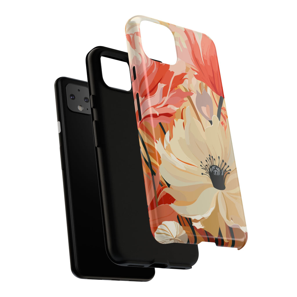 Floral Phone Case, Tough Protective Cover for Floral Lovers, Perfect Gift for Friends, Spring Celebration, Art Lovers Gift