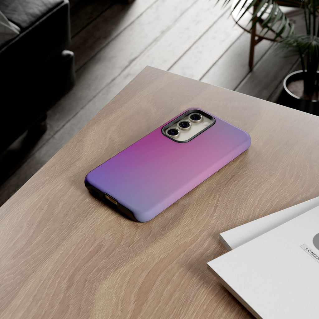 Stylish Phone Case, Tough Phone Cover, Gradient Phone Protector, Customizable Phone Shell, Durable Phone Accessory