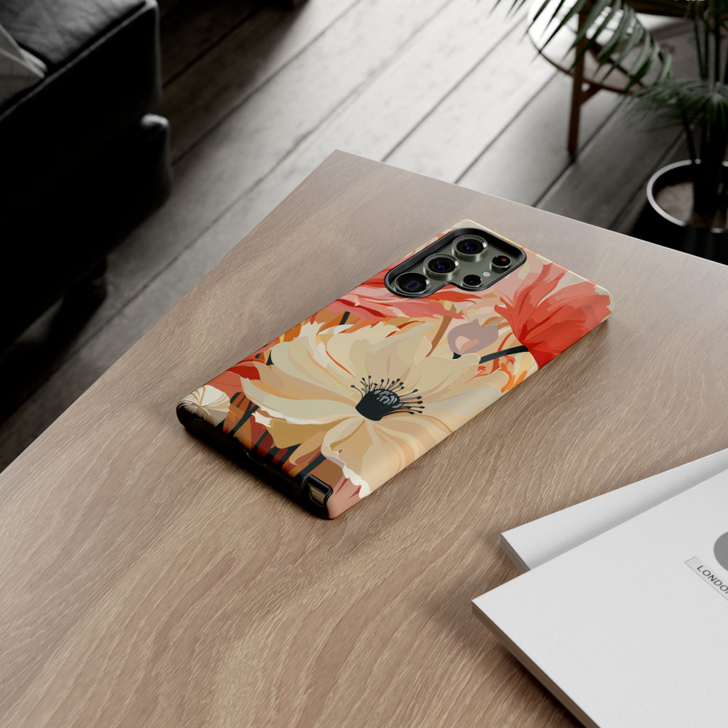 Floral Phone Case, Tough Protective Cover for Floral Lovers, Perfect Gift for Friends, Spring Celebration, Art Lovers Gift