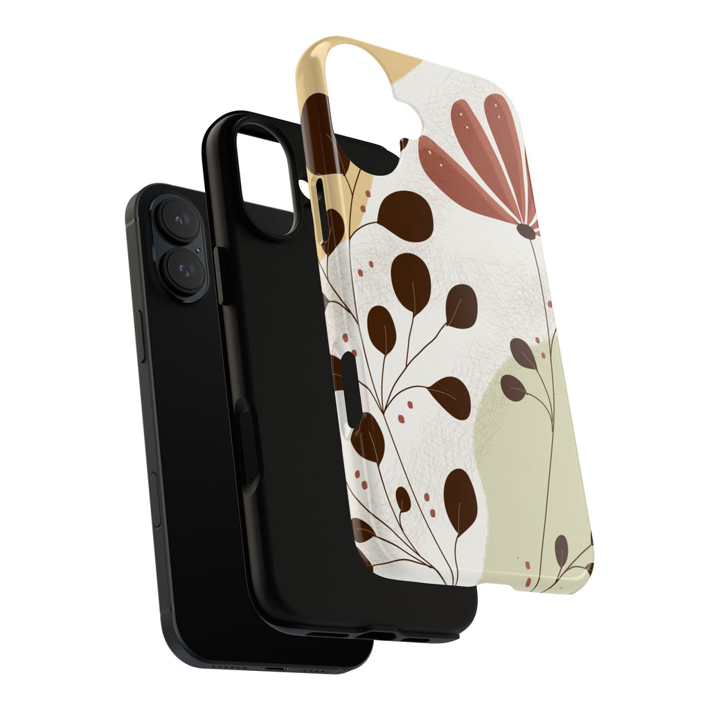 Floral Phone Case - Stylish Tough Cases for Women, Trendy Phone Cover, Gift for Her, Birthday Present, Everyday Use