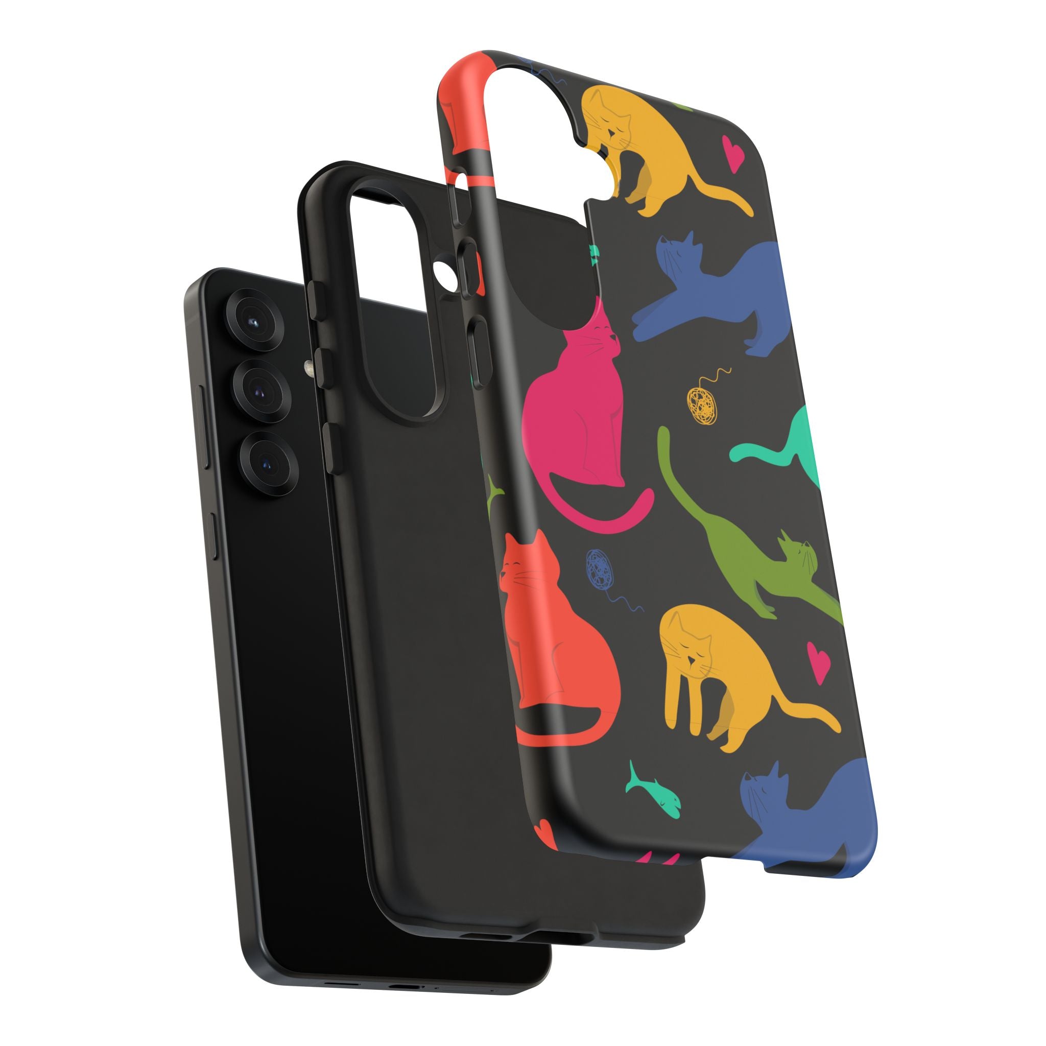 Colorful Cat Phone Case - Fun Pet Lover Accessory, Paw-some Gift for Cat Owners, Colorful Protective Cover, Cute Animal Phone [...]