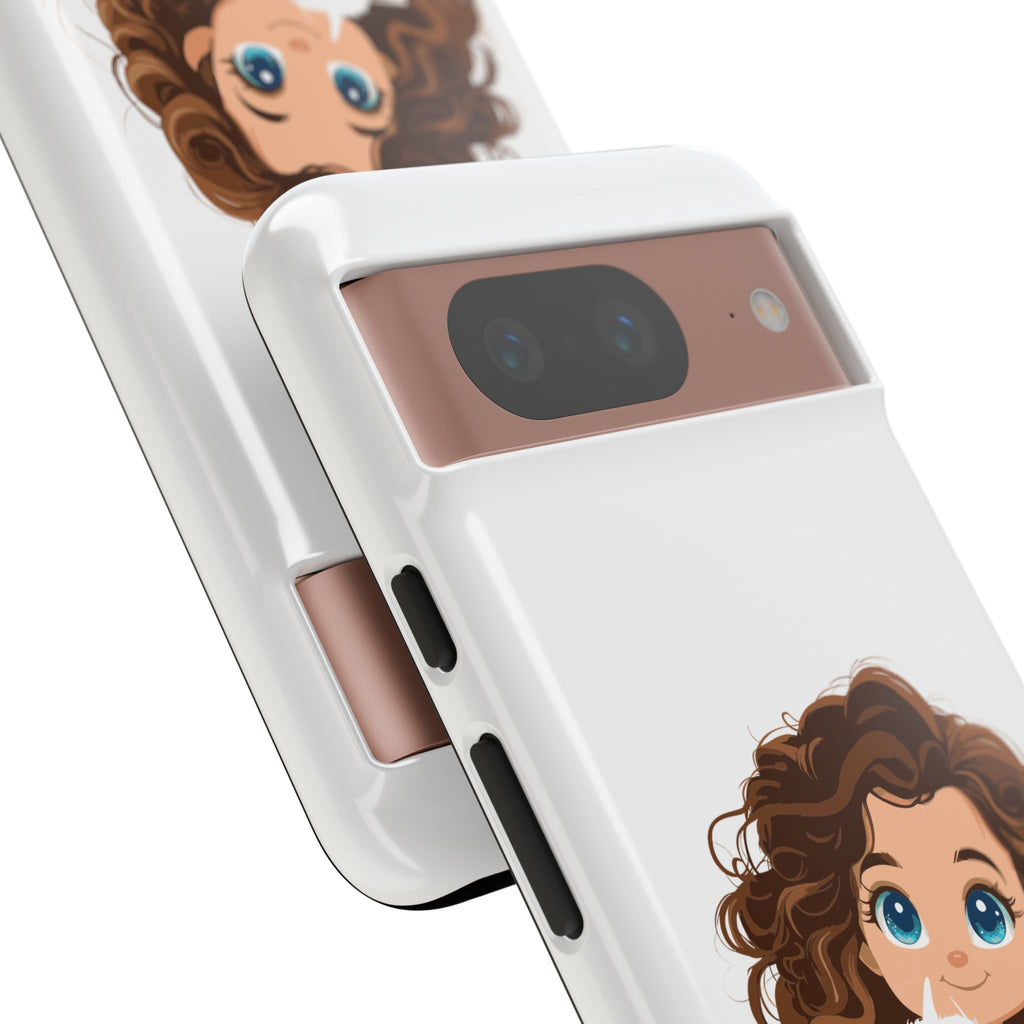 Cute Cat Lover Phone Case, Tough Phone Cover, Pet Lover Gift, Personalized Gift, Kids Phone Case, Animal Lover Accessories