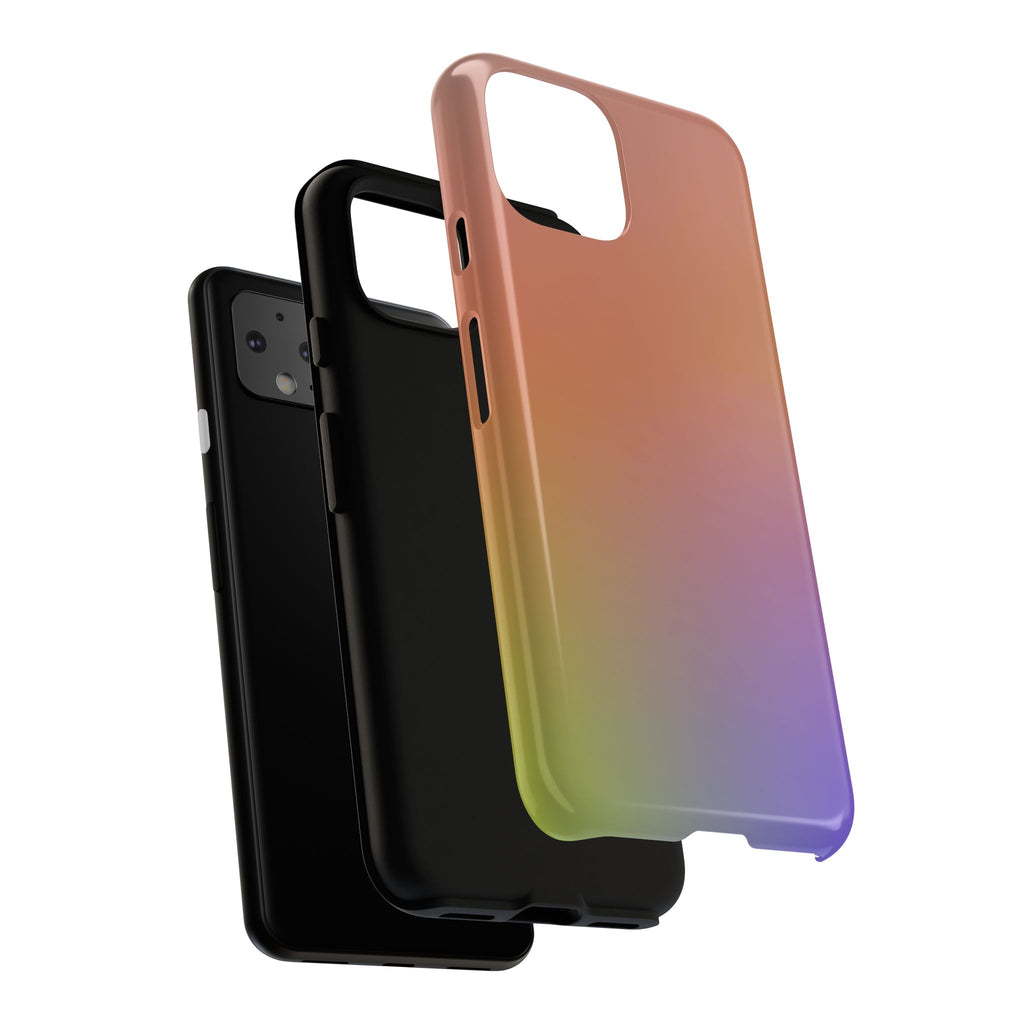 Colorful Gradient Phone Case, Tough Cases for iPhone, Customizable Phone Cover, Trendy Tech Accessory, Gift for Tech Lovers