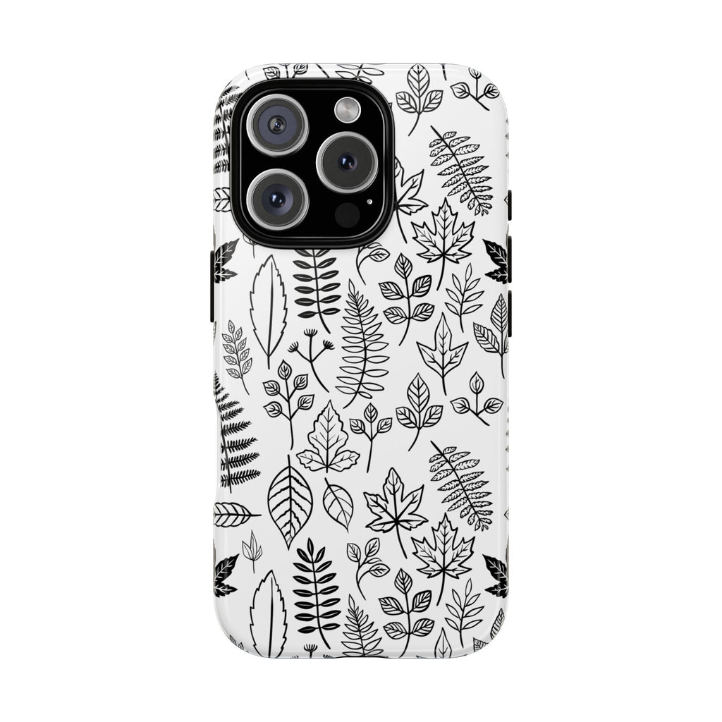 Stylish Phone Case for Nature Lovers, Botanical Design, Gift for Her, Fall Accessories, Customizable Tech Gear