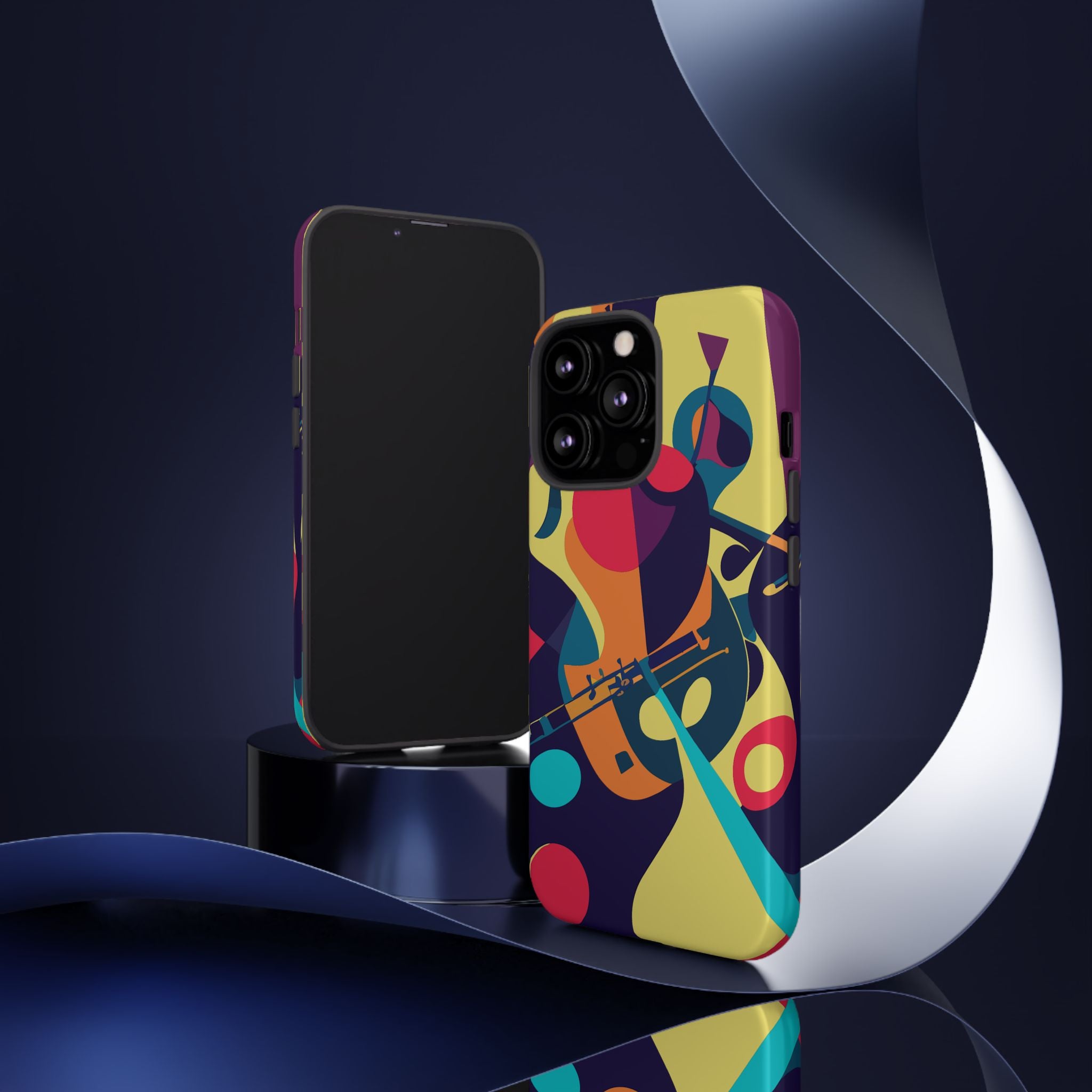 Vibrant Guitar Phone Case - Tough Cases for Music Lovers, Colorful Phone Cover, Gifts for Musicians, Artistic Mobile Accessories, [...]