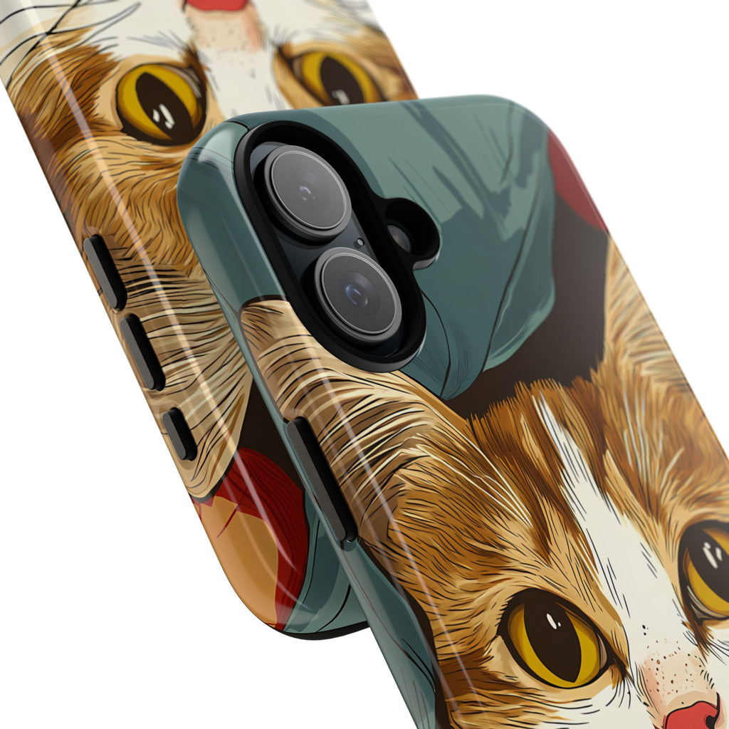Cute Cat Phone Case - Ideal for Cat Lovers, Pet Owners, Birthday Gifts, Smartphone Accessories, Funny Pet Humor