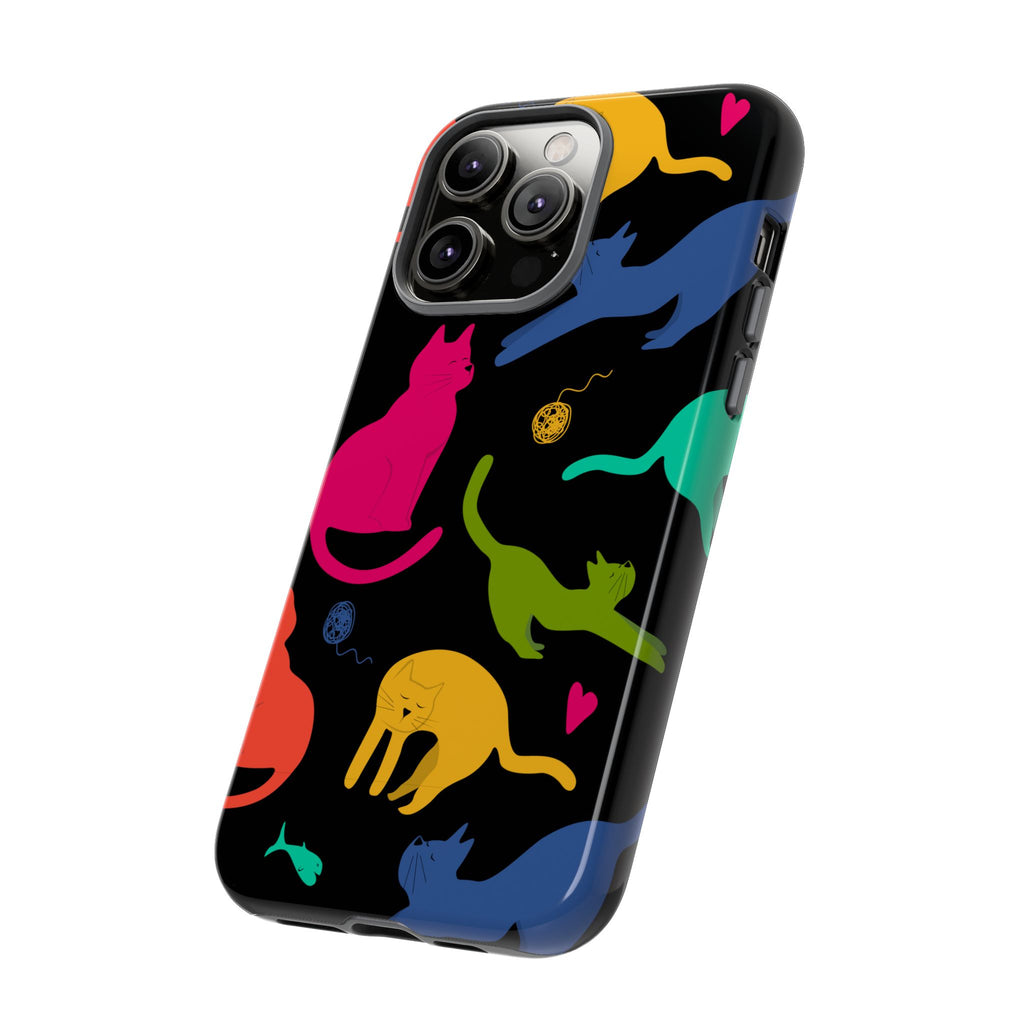 Colorful Cat Phone Case - Fun Pet Lover Accessory, Paw-some Gift for Cat Owners, Colorful Protective Cover, Cute Animal Phone [...]