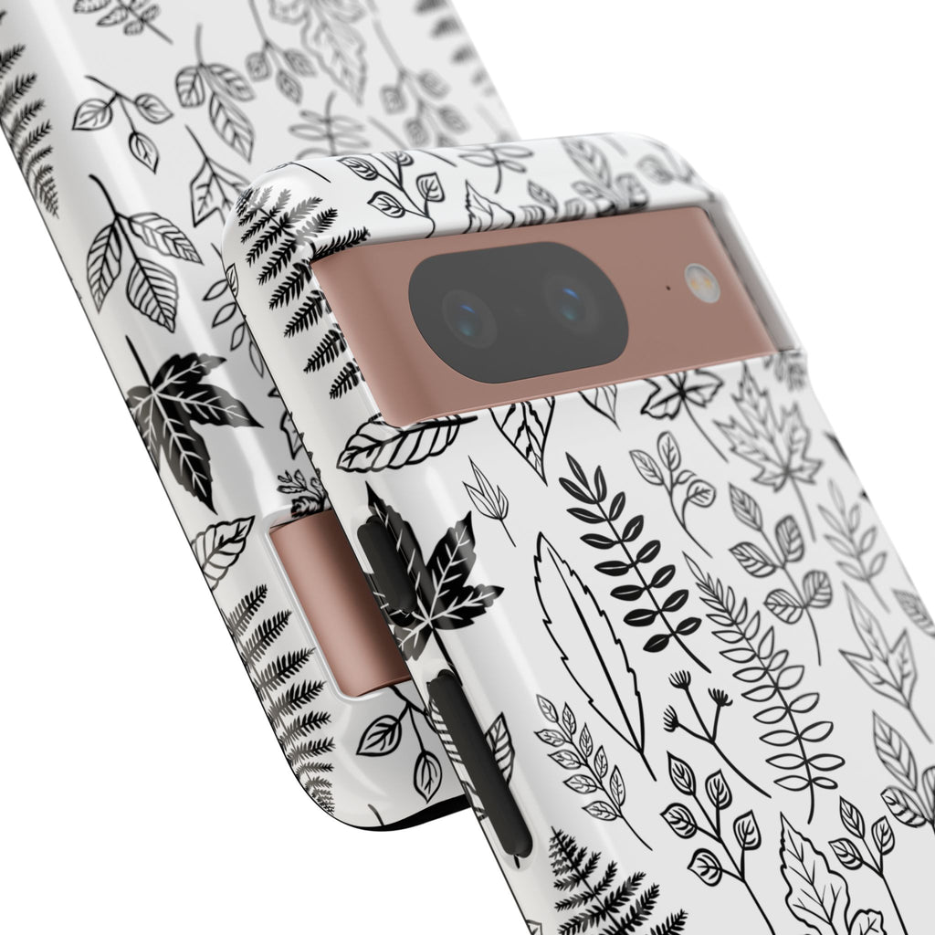 Stylish Phone Case for Nature Lovers, Botanical Design, Gift for Her, Fall Accessories, Customizable Tech Gear