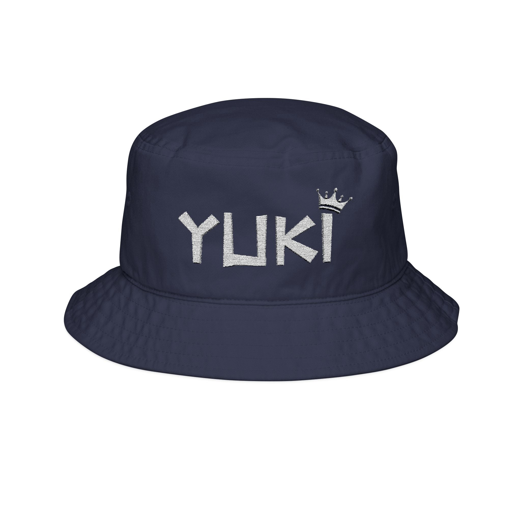 Yuki King - White Flower Embroidered Bucket Hat for TSU 22 -