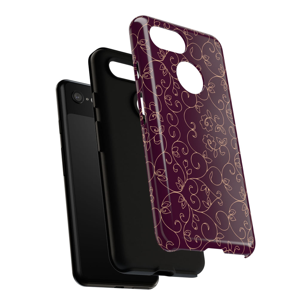 Elegant Floral Phone Case | Durable Mobile Cover, Gift for Her, Floral Design, Stylish Accessory, Phone Protection