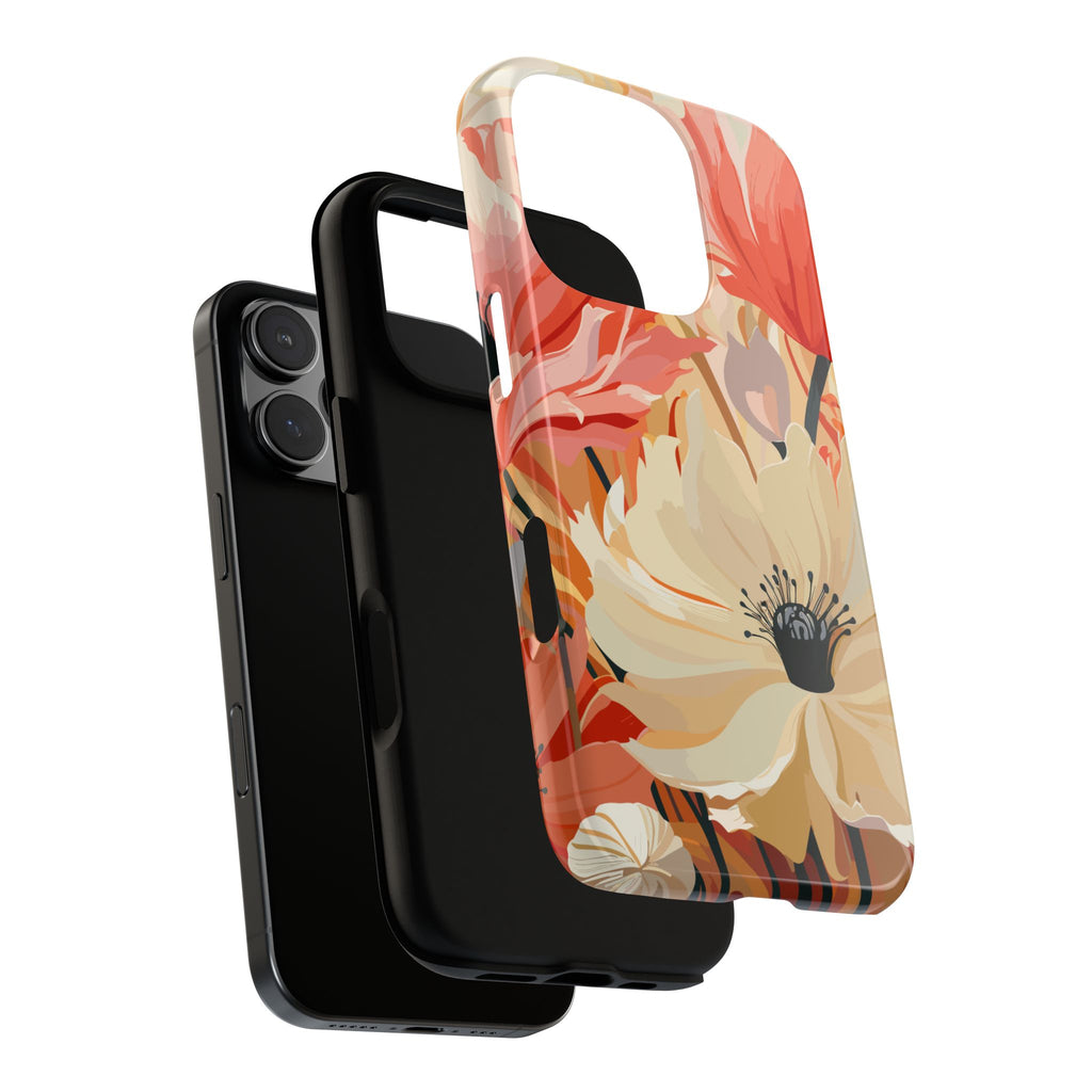 Floral Phone Case, Tough Protective Cover for Floral Lovers, Perfect Gift for Friends, Spring Celebration, Art Lovers Gift