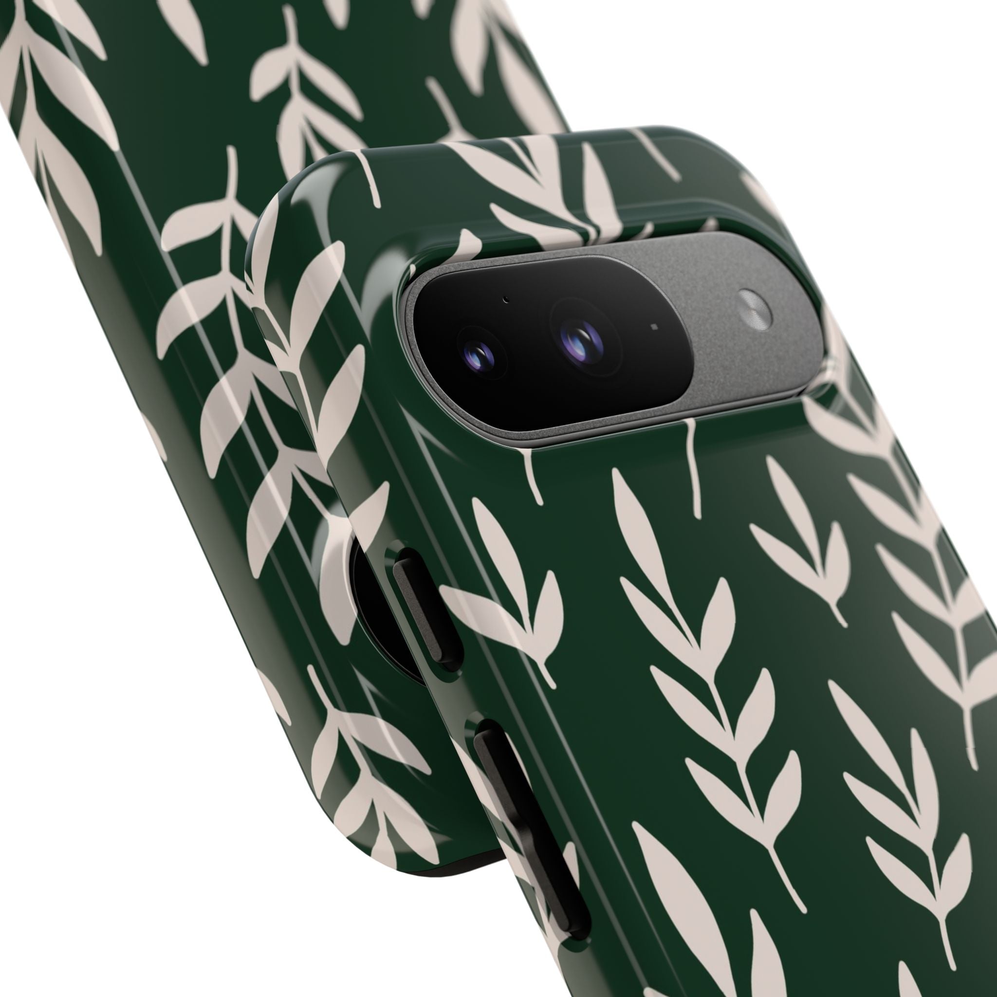 Leafy Phone Case, Tough Cases for Nature Lovers, Green Leaf Design, Eco-Friendly, Stylish Mobile Cover, Gift for Her