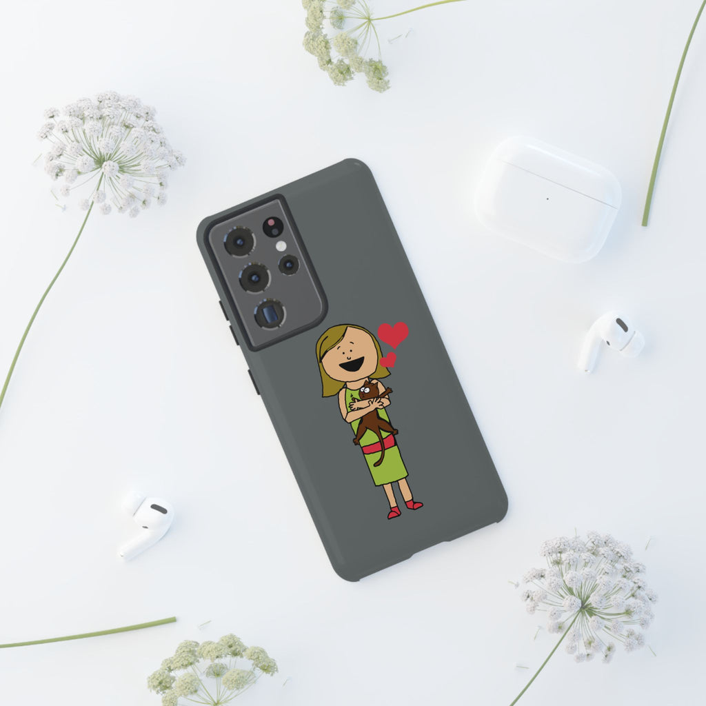 Pet Lover's Phone Case, Cute Animal Phone Cover, Gift for Dog Lovers, Cartoon Design, Fun Smartphone Accessory