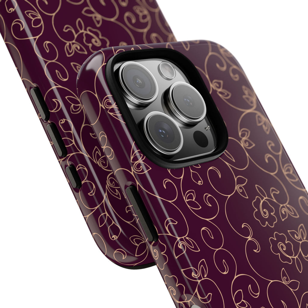 Elegant Floral Phone Case | Durable Mobile Cover, Gift for Her, Floral Design, Stylish Accessory, Phone Protection