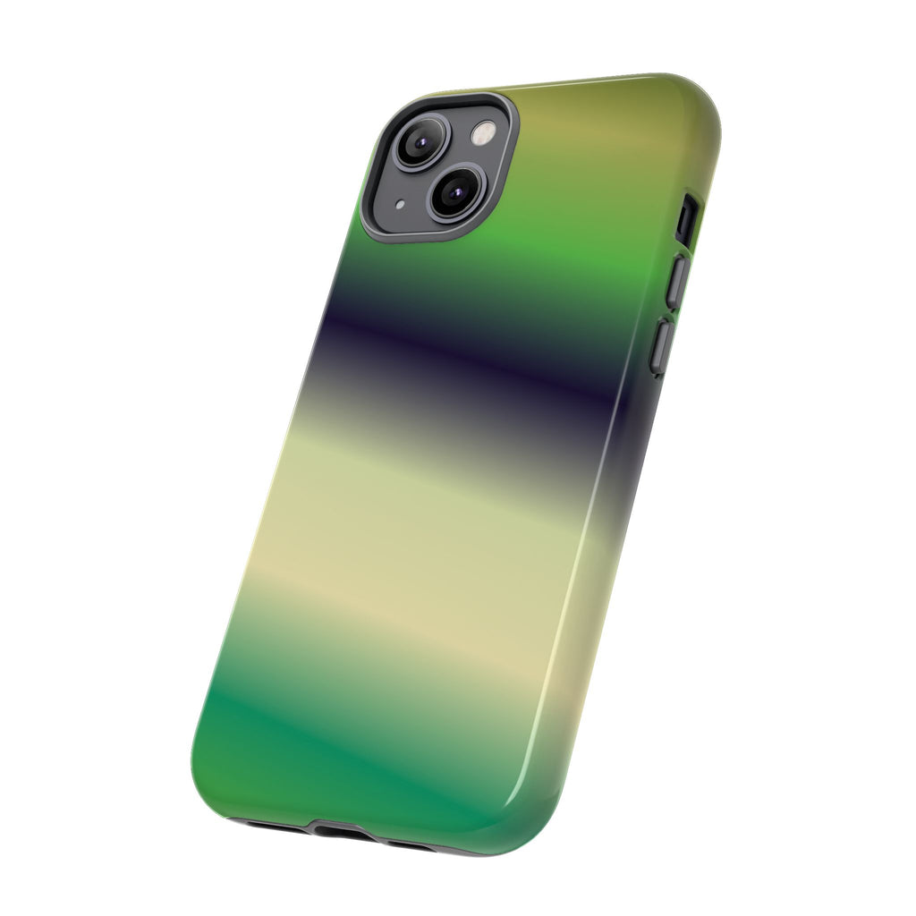 Gradient Phone Case - Tough Cases, Unique Cell Phone Cover, Stylish Tech Accessories, Green and Black Gradient, Perfect Gift